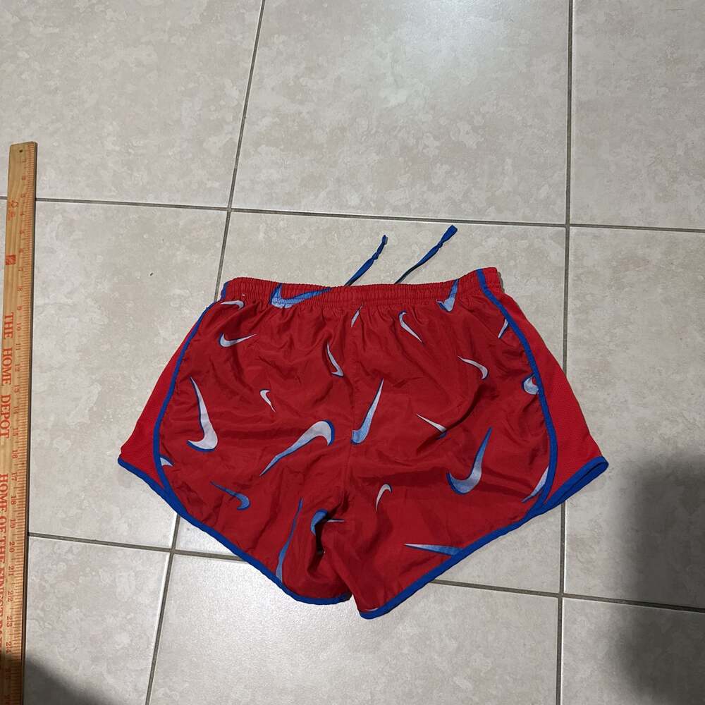 Nike Dri-FIT Standard Fit Red Athletic Shorts with Blue Drawstring - Men's XL - Picture 5 of 5
